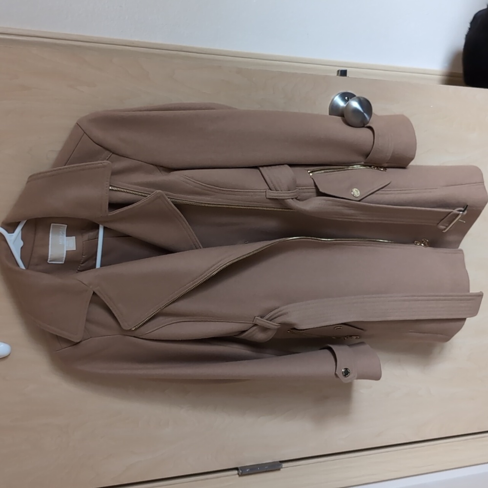 Michael Kors tan pea coat